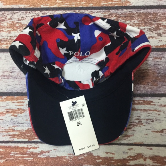🧢Polo Ralph Lauren Classic Americana Camo Hat NWT - Picture 2 of 3